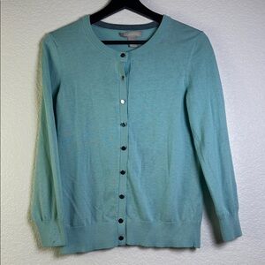 Women's Banana Republic Teal Cardigan Sweater.